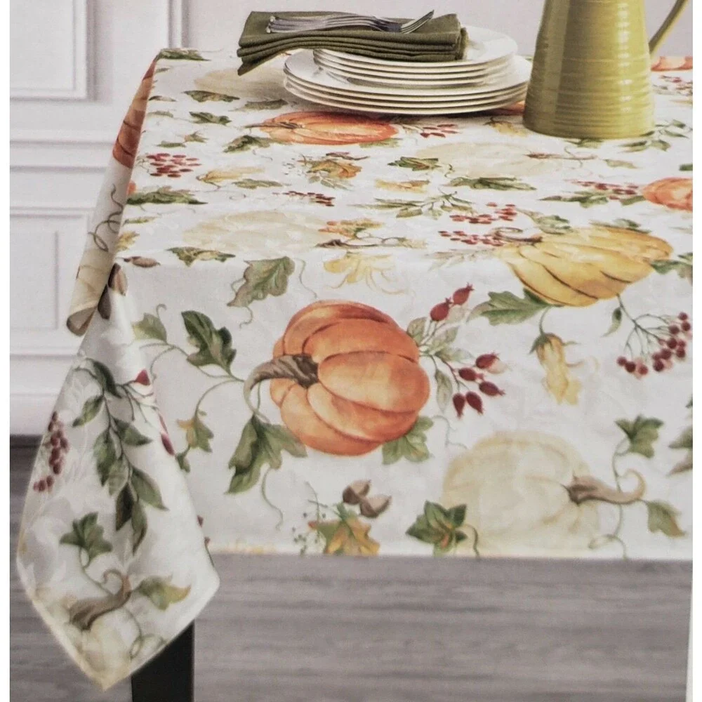 1 Printed Fabric Jacquard Tablecloth,60